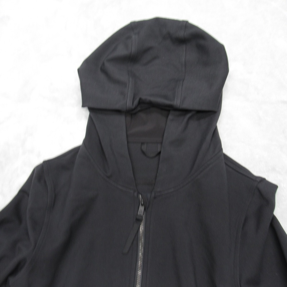 Lululemon City Trek Hoodie Womens 8 Black Pockets Hooded Back Zipper Wicking - Picture 3 of 13
